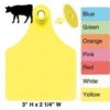 ALLFLEX MEDIUM FEM/SM MALE ORANGE 25/BAG