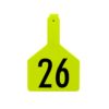 Z-TAG COW CHARTREUSE LASER 26-50
