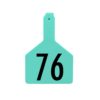 Z-TAG COW TURQUOISE LASER 76-100