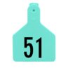 Z-TAG CALF TURQUOISE LASER 51-75