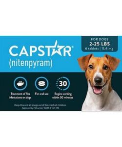 CAPSTAR TABS DOG 2-25LB BLUE 6TABS