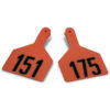 Z-TAG COW LASER ORANGE 151-175