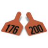 Z-TAG COW LASER ORANGE 176-200