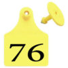 ALLFLEX LARGE FEM/SM MALE YELLOW 76-100