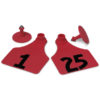 ALLFLEX LARGE FEM/SM MALE RED 1-25