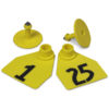 ALLFLEX MEDIUM FEM/SM MALE YELLOW 1-25
