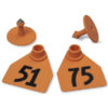 ALLFLEX MEDIUM FEM/SM MALE ORANGE 51-75