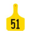 Y-TAG Cow Yellow Laser 51-75