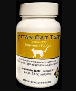 Titan Cat Tape 10CT Tapeworm Capsule
