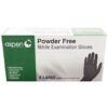ASPEN NITRILE EXAM GLOVES POWDER FREE BLACK 5 MIL EXTRA LARGE 100/PKG