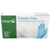 ASPEN NITRILE EXAM GLOVES POWDER FREE BLUE 5 MIL LARGE 100/PKG