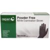 ASPEN NITRILE EXAM GLOVES BLACK MEDIUM 100/PKG