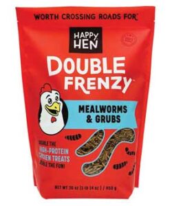 HAPPY HEN DOUBLE FRENZY MEALWORM & GRUBS 30 OZ