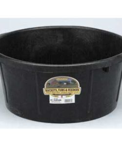 RUBBER ALL-PURPOSE TUB 6.5 GALLON BLACK 1/PKG