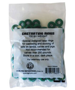 CASTRATING BANDS - GREEN - 100/BAG