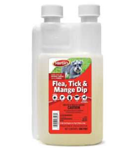 FLEA TICK AND MANGE DIP 16 OZ MILKY LIQUID