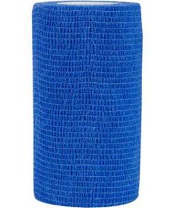 FLEXWRAP E-Z TEAR COHESIVE BANDAGE 4 IN BLUE 18/BOX