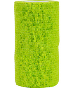 FLEXWRAP E-Z TEAR COHESIVE BANDAGE 4 IN LIME GREEN 18/BOX