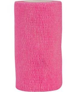 FLEXWRAP E-Z TEAR COHESIVE BANDAGE 4 IN NEON PINK 18/BOX