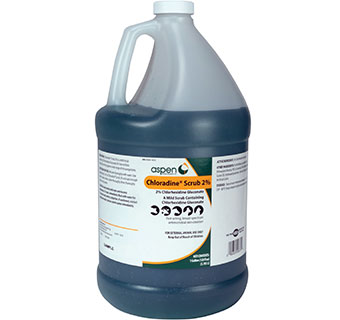 CHLORADINE SCRUB 2% GALLON 1/PKG