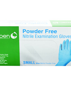 ASPEN NITRILE EXAM GLOVES POWDER FREE BLUE 5 MIL EXTRA LARGE 100/PKG
