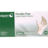 ASPEN LATEX POWDER FREE EXAM GLOVES SMALL 100/PKG