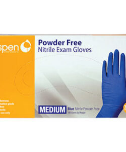 ASPEN NITRILE EXAM GLOVES MEDIUM 100/PKG