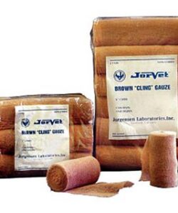 JORVET CLING BROWN COTTON GAUZE 12/PKG