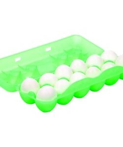 CHICKEN EGG TRAY SUITE PLASTIC 12EGG GRN